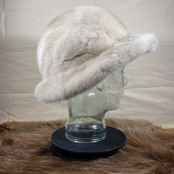 Wide Brim Mink Hat